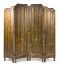 A Venetian Style Silvered Wood FourPanel Floor Screen