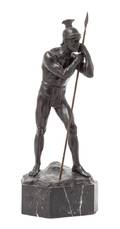 A Continental Bronze Figure of a Standing Soldier
