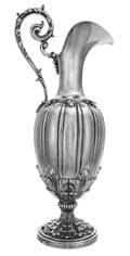 An Italian Silver Wine Ewer