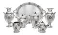 An Italian Silver SevenPiece Tea and Coffee Service