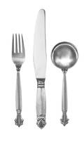 A Danish Silver Flatware Service