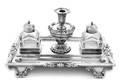 An English SilverPlate Inkstand