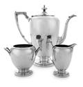 An American Silver ThreePiece Tea Service