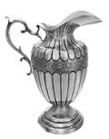 A Mexican Silver Water Pitcher