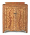 Pennsylvania painted pine jelly cupboard earlymid 19th c