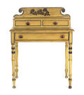 New England painted Sheraton dressing table ca 1825