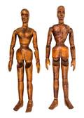 Two Carved French Artists Mannequins