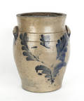 Pennsylvania stoneware crock attributed to Remmey 19th c