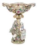 A Continental Porcelain Figural Centerpiece