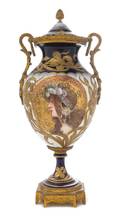 A Sevres Style Gilt Bronze Mounted Porcelain Urn