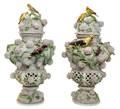 A Pair of Large Meissen Porcelain
