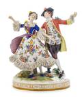 A Dresden Porcelain Figural Group