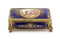 A French Enameled Copper Casket