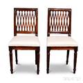 Pair of Louis XVI Carved Fruitwood Side Chairs
