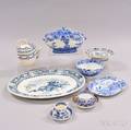 Thirtyone Wedgwood Blue Transferdecorated Tableware Items