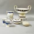 Six Mostly Wedgwood Smearglazed Items