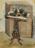 Joe Joseph John Jones American 19091963 Still Life with Vegetables on a Pedestal Table