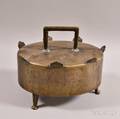 Bronze Footed Covered Dish