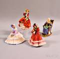 Four Royal Doulton Porcelain Figures