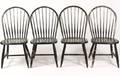 Set of Four Bow Back Painted Windsor Chairs