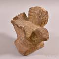 Carved Sandstone Bird Finial
