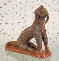 Pennsylvania redware spaniel 19th c