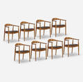 Hans J Wegner   The Chairs from the mezzanine of the Grill Room set of eight
