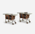 Garth and Ada Louise Huxtable   Serving carts from The Four Seasons pair