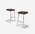 Ludwig Mies van der Rohe with Philip Johnson   Four Seasons bar stools from the Grill Room pair