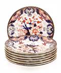 Eight Royal Crown Derby Imari Low Bowls 19th C
