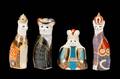 Collection of 4 Royal Crown Derby Royal Cats