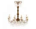 Polychrome  Crystal Eight Light Chandelier