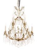 French Louis XVI Style 16 Light Chandelier