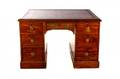 Georgian Mahogany and Leather Inset Partners Desk