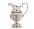 Pure Coin Silver Water Pitcher Jones Low  Ball