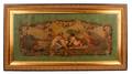 French Rococo Style Putti With Doves Oil