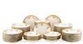 65 Piece Old Paris Porcelain Luncheon Set 19 C