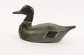 1930s Gray  Black Drake Decoy by Seth Barry