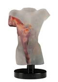 Dino Rosin Glass Adonis Sculptural Bust