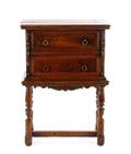Italian Figural Walnut Desk or Cabinet 19th C