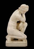 Italian School Crouching Venus Marble