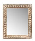 Continental Silvered Giltwood Carved Rope Mirror