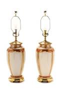 Pair of Reliance Porcelain Lamps wShades