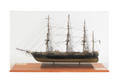 Wood model of an American clipper ship