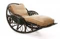 Adirondack Style Wicker Rattan Rocking Chaise