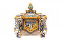 Italian Majolica Mythological Motif Footed Tureen