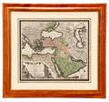 Seutter Hand Colored Map Ottoman Empire 18th C