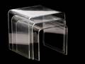 Set of Three Lucite or Acrylic Nesting Tables
