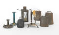 Collection of metalware to include tin lantern
