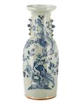 Chinese Celadon Porcelain Blue  White Vase